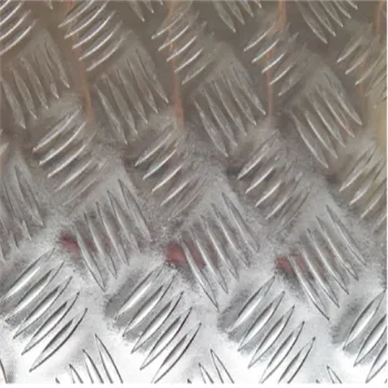Anti skid pattern aluminum plate