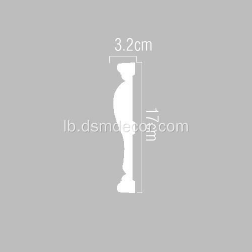 17 cm Breet Schaum Kromme Molding