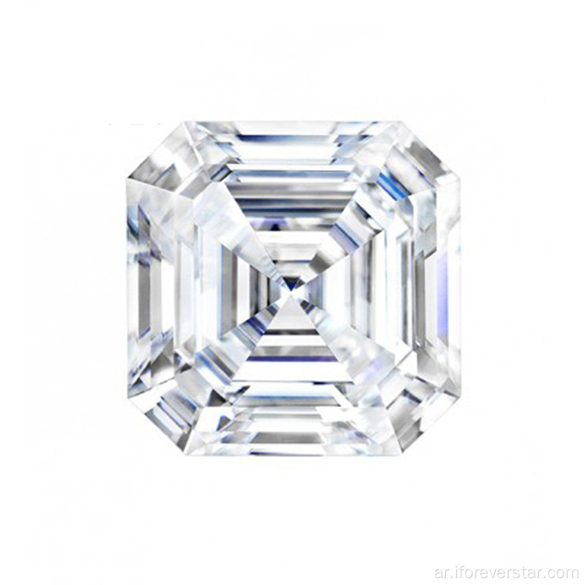 رائع اللون 6 ملم Asscher Cut Moissanite فضفاضة