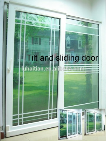 Latest door designs pvc tilt and sliding door