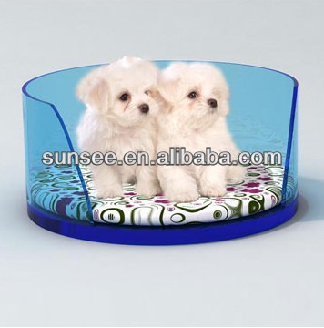 Hot sale acrylic pet bed manufacturer / plastic dogs bed wholesale PB-012