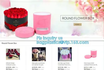 Hat Round Flower Box Plastic Flower Box, paper fresh square preserved flower box, cardboard stamping round flower box with lid