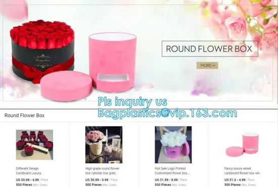 Hat Round Flower Box Plastic Flower Box, paper fresh square preserved flower box, cardboard stamping round flower box with lid