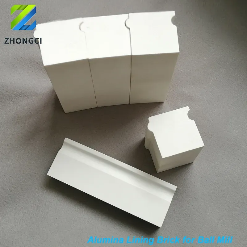 High Alumina Ceramic Lining Interlocking Brick