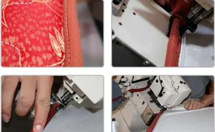 Automatic Mattress Edge Sealing Machine with Singer 300U Chainstitch Head