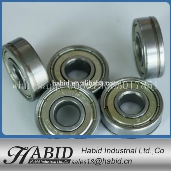 Nylon roller with 608zz ball bearing with groove roller