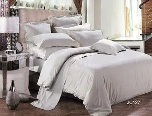 Combed Cotton Cream Hotel Bedding Sets King Size For Star H