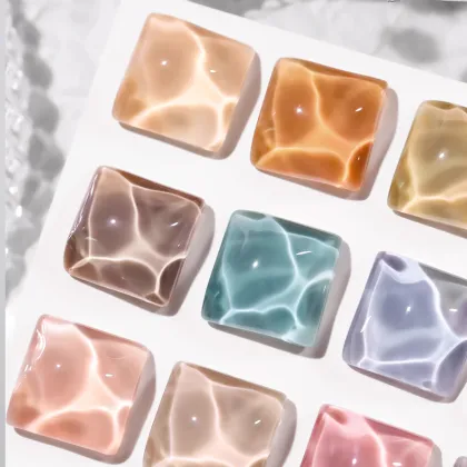 AMDMG 24 Color 3D Gel Jelly Nail Polish Set: Non-Toxic DIY Nail Decoration in Icy Jelly Finish