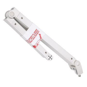 Fast production aluminum wall hanging waterproof retractable curved arm white retractable folding arms for sunshade