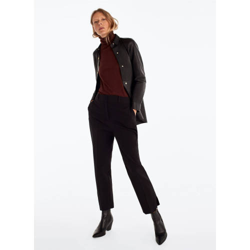 Women Slim Punk Leather Motorcycle Biker Shirt