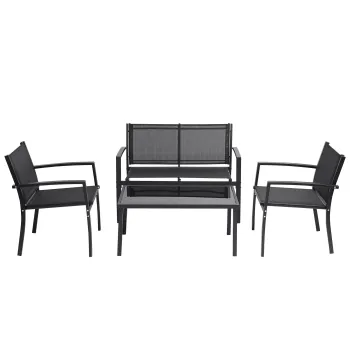 KD Furniture 4-Piece Patio Outdoor Garden Porch Sofa Set