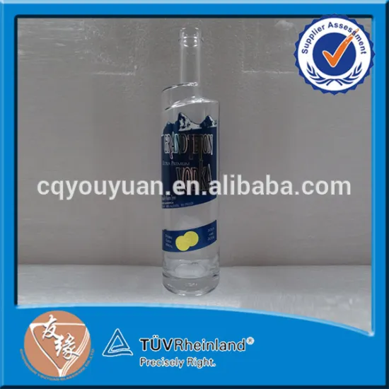 Round 750 ML Liquor Glass Bottle Vodka Bottle Glass Bongs