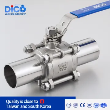 Sanitary Length Bw End 3PC Ball Valve