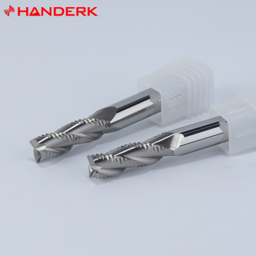Custom Solid Carbide Roughing End Mills for CNC Machine Tools: Handerk HRC45/55/65 Rough Milling Cutters