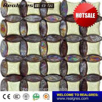 Foshan factory antique glass mosaic for swimming pool tile
