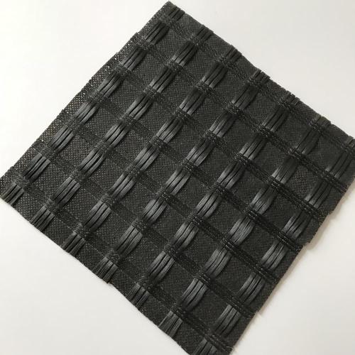 Asphalt Pavement Fiberglass Geogrid With Nonwoven Fabric