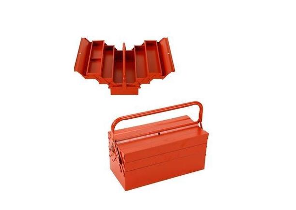 3 layer tool box red