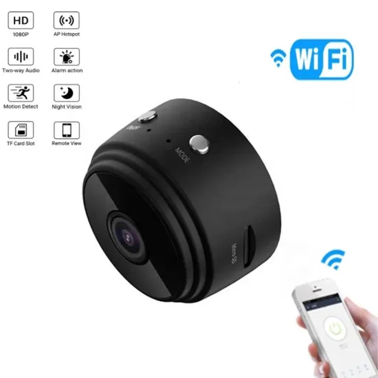 WIFI Surveillance Waterproof Wireless Camera - A9 Mini (Black/White)