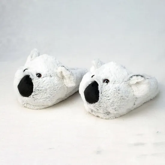 Free shippingChildren Indoor Slippers Special Koala Custom Warm Winter Lovers Home Slippers Thick Soft Bottom shoes Timber Floor