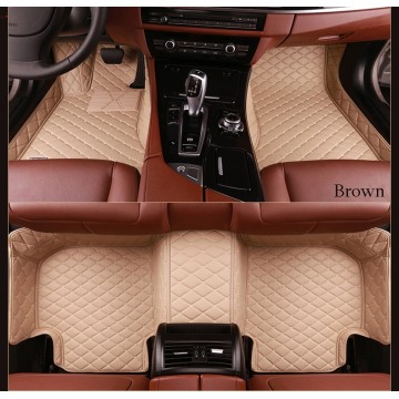 superior material car floor mat with leather material