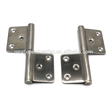 OEM Flag shape pivot hinges for wood doors stainless steel