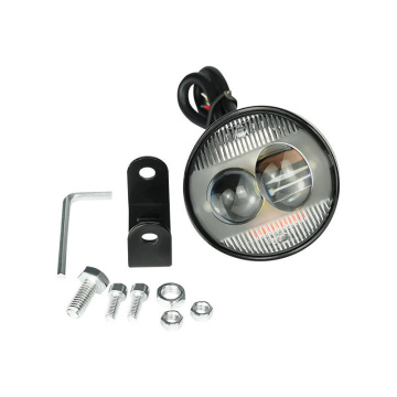 LiuHJG Motorcycle Led Fog Light 12-80V Round 2 Lens Spotlight Refit High Brightness Four Colors with Flash Driving Lights