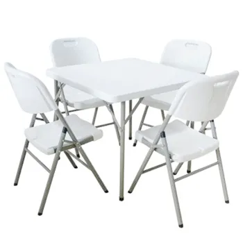 Adjustable height lightweight folding table