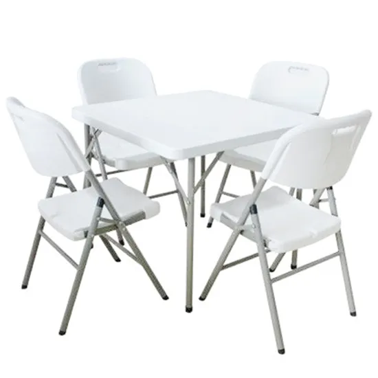 Adjustable height lightweight folding table