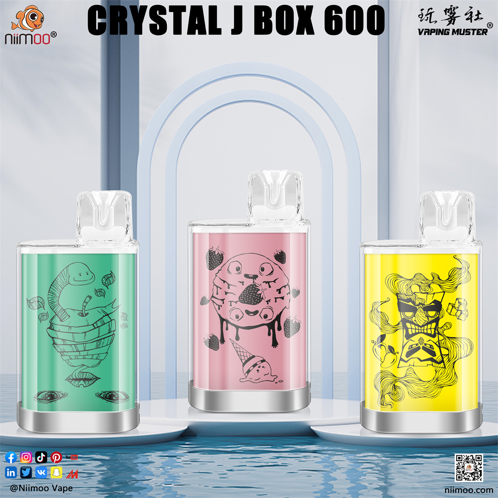 Crystal Jelly Box Ecigarette 600 bocanadas