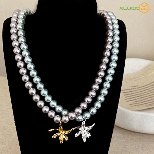 Elegant Vintage Pearl Beads Fashion Necklace for Women