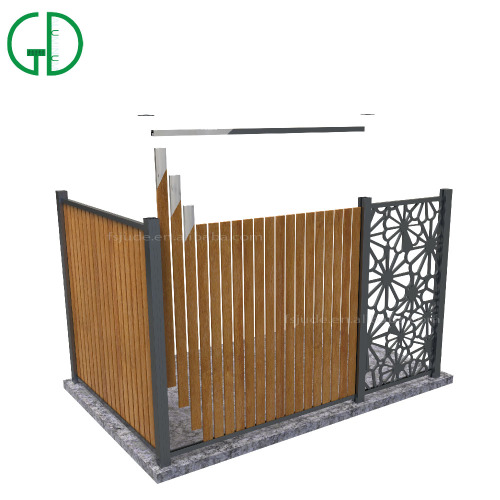 Cheap Wpc Composite Timber T Aluminum Wooden Metal Fence Post for Fence Factory