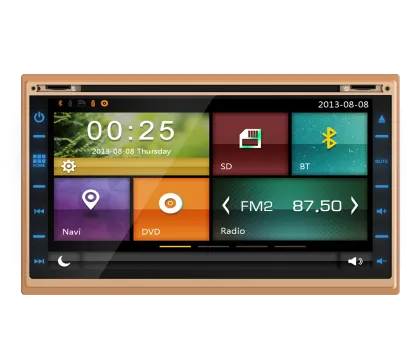 Universal 2DIN Car DVD GPS Navigation Multimedia Player