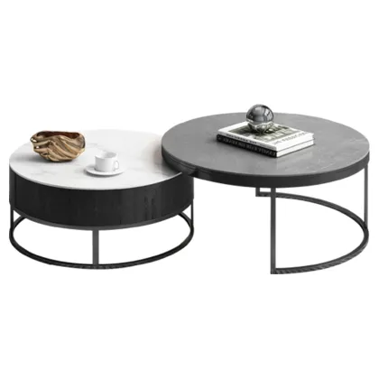 Modern Black Coffee Table for Luxury Royal Living Room Furniture