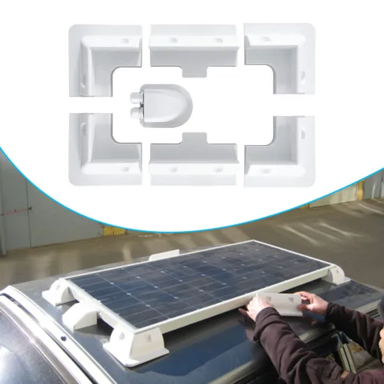 7-PC ABS Plastic Solar Panel Mounting Kit: Easy Installation, Drill-Free, Supports RVs - Perfect for Black and White Rv Corner Brackets