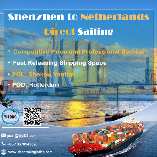 Fret maritime de Shenzhen à Rotterdam