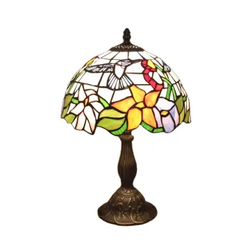 Customizable Wholesale Antique Stained Glass Tiffany Lamp for Home Décor - 8 Inch Bedside Option