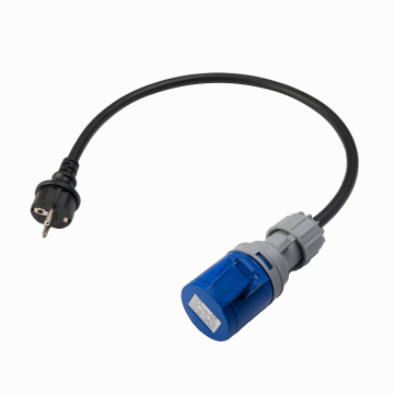  Heavy Duty Industrial 3 Phase 16A CEE Female to Schuko Plug Socket EV Charger Converter Cable