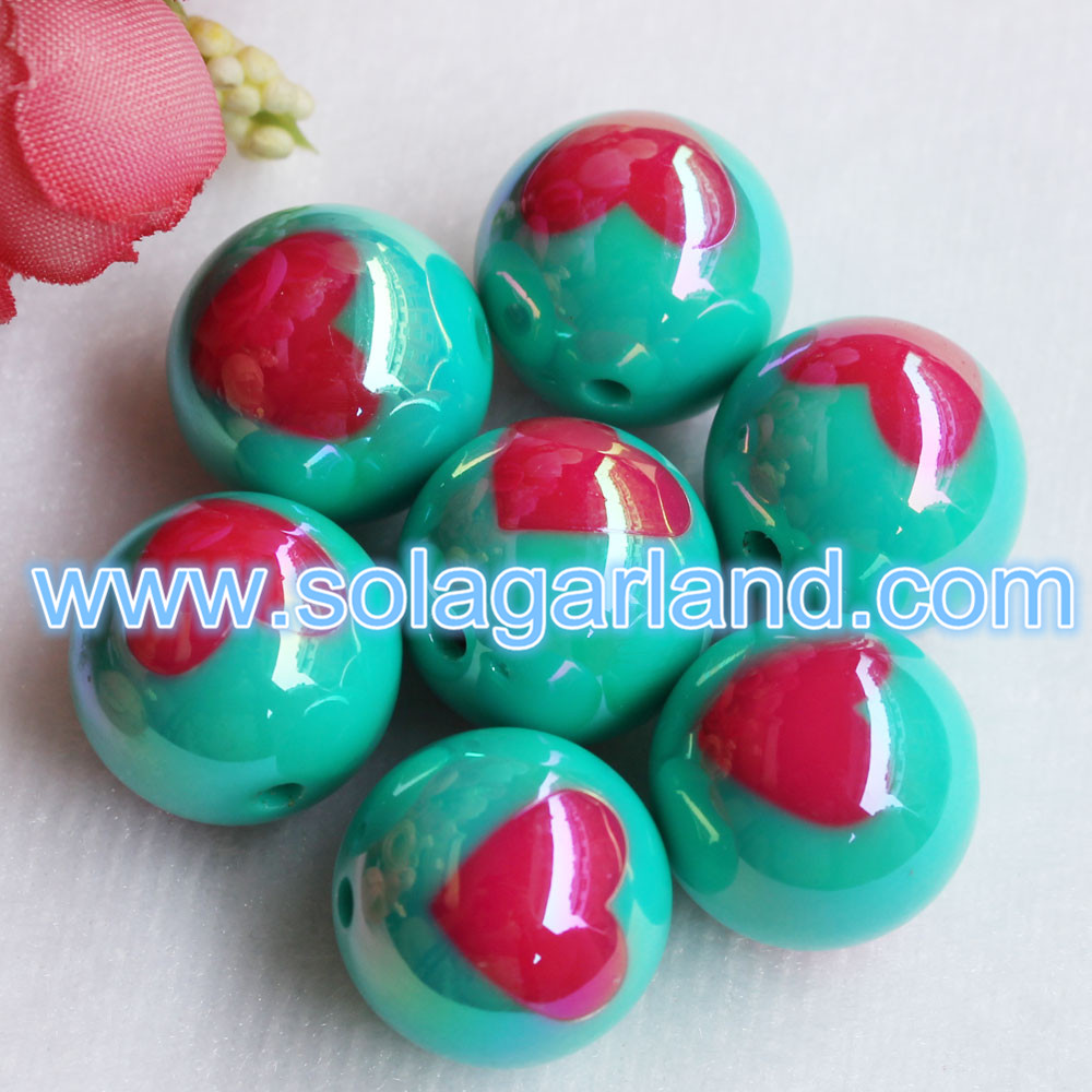 20MM Plastic Round Chunky Beads