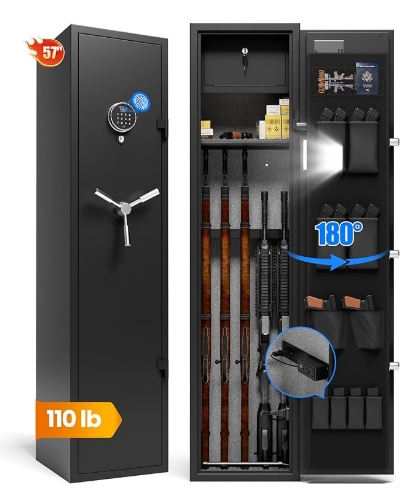 Impressão digital e cofres de rifle de código do teclado