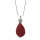 Natural Gemstone Agate Necklace with Silver Chain