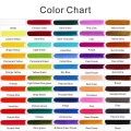 50 cores tinta aquarela e conjunto de presentes de pincel