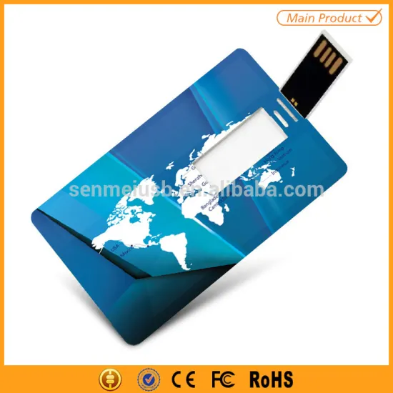 plastic custom business card usb flash drive 2GB