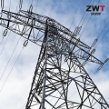 Torre de aço angular eficiente para suporte de linha de energia