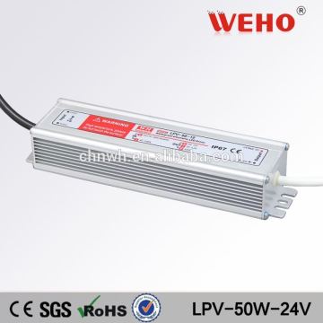 WEHO 50W single output waterproof power supply output voltage 24v