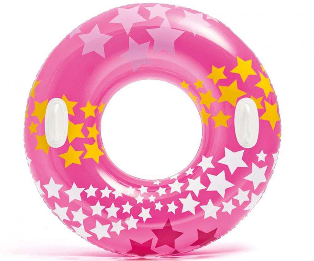 New Design Printing Star Swim Ring With Handle