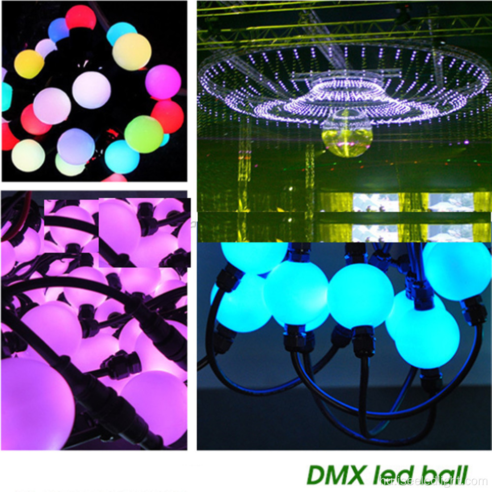 LED gömb 3D golyó a diszkóhoz