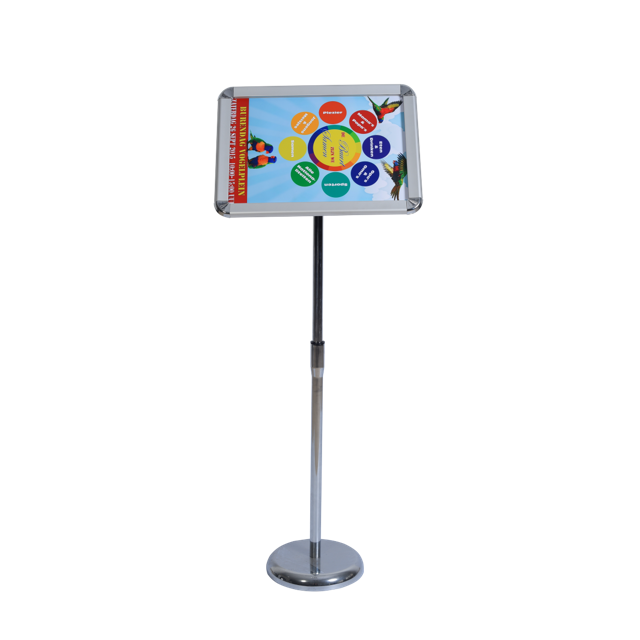 Aluminium Alloy Standard Poster Stand for Display