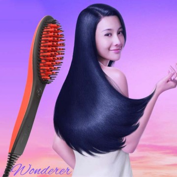 Brush Hair After Straightening