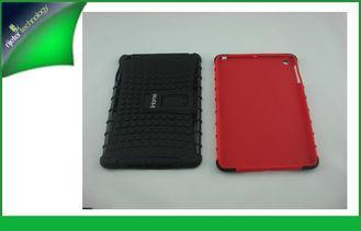 Red PC + Rubber oild coating Ipad Mini Protective Cases ,