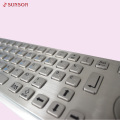 Stainless Steel Industrial Keyboard With Trackball For Kios